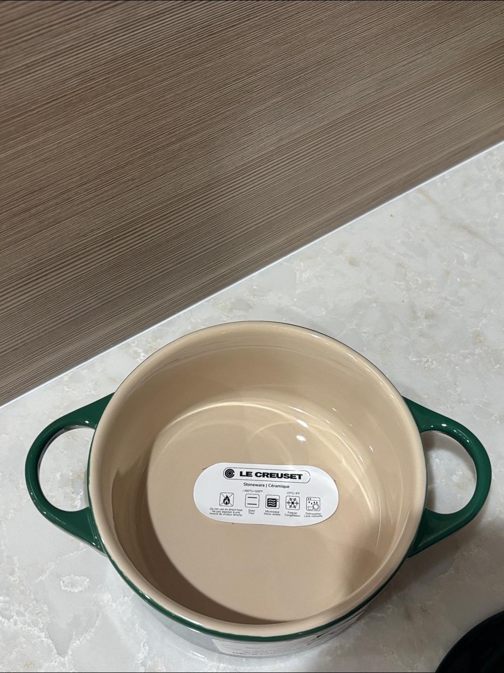 🧑‍🍳sale🧑‍🍳NWT Le Creuset 14cm cactus Green Round Dutch Oven w/Black Knob - Picture 3 of 5